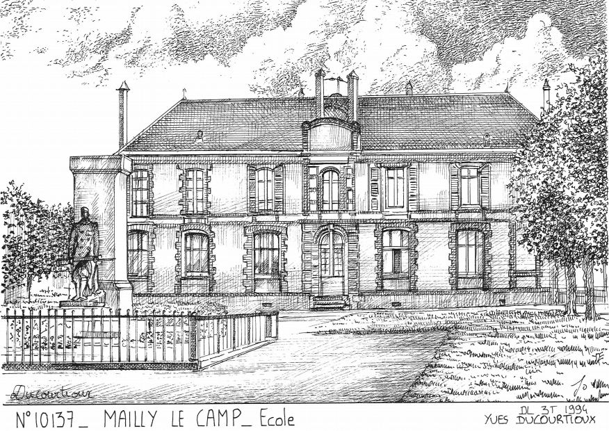 N 10137 - MAILLY LE CAMP - école